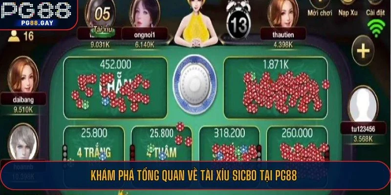 Khám phá tổng quan về tài xỉu Sicbo tại PG88
